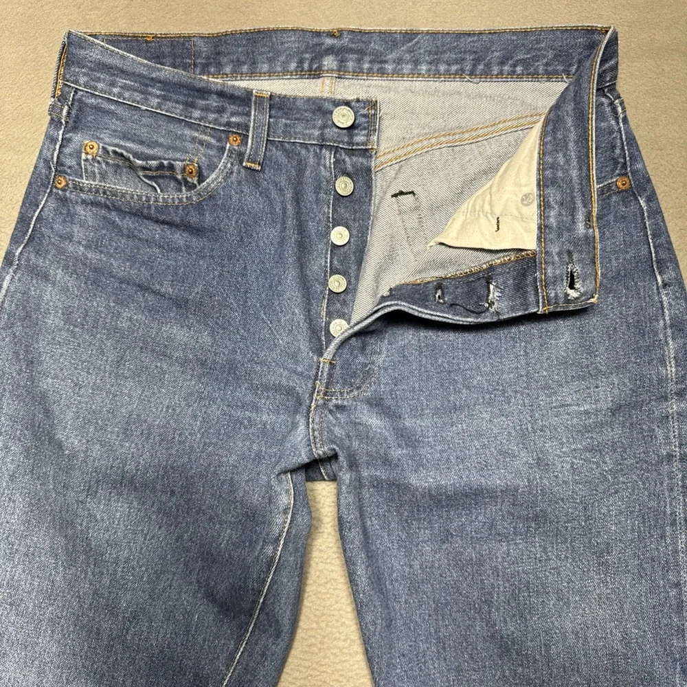 Vintage 70's Levis 501xx 1501 0117 Red Line Selvedge Jeans Sz 33x38‎ (32x34) USA